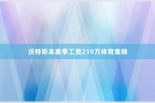 沃特斯本赛季工资219万体育集锦