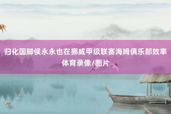 归化国脚侯永永也在挪威甲级联赛海姆俱乐部效率体育录像/图片