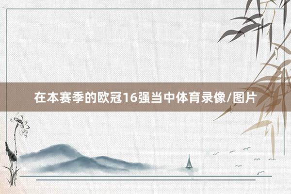 在本赛季的欧冠16强当中体育录像/图片