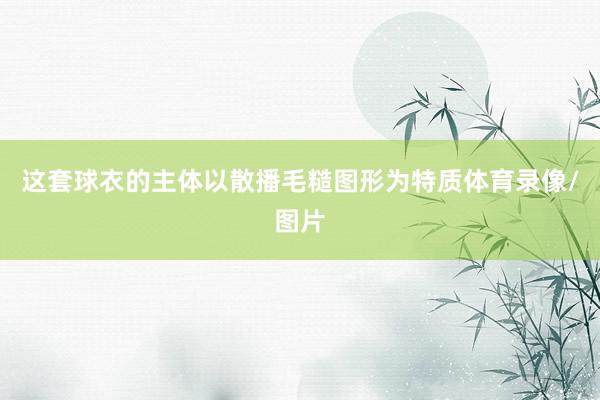这套球衣的主体以散播毛糙图形为特质体育录像/图片