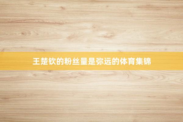 王楚钦的粉丝量是弥远的体育集锦
