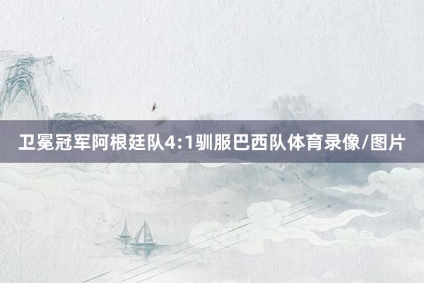 卫冕冠军阿根廷队4:1驯服巴西队体育录像/图片
