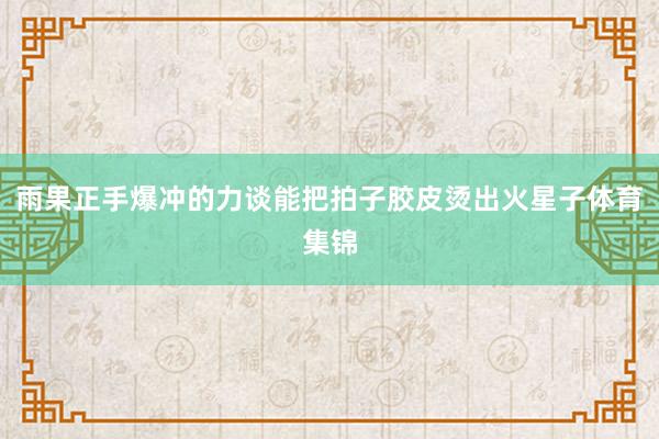 雨果正手爆冲的力谈能把拍子胶皮烫出火星子体育集锦