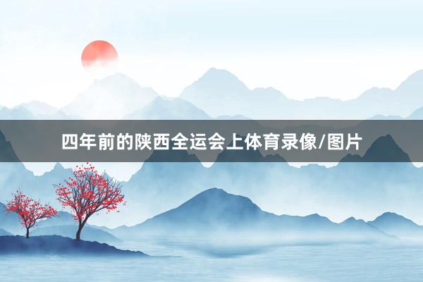 四年前的陕西全运会上体育录像/图片