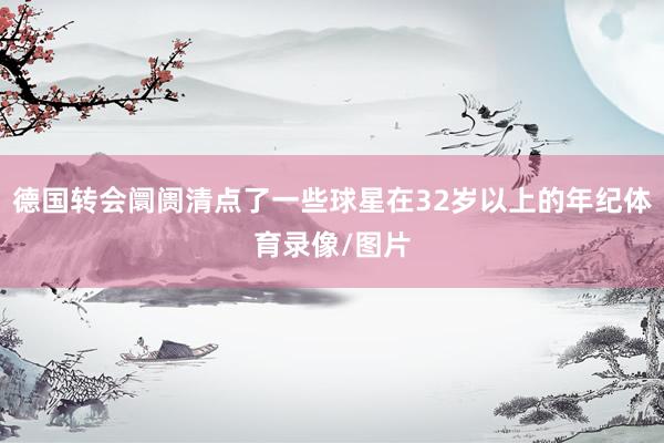德国转会阛阓清点了一些球星在32岁以上的年纪体育录像/图片