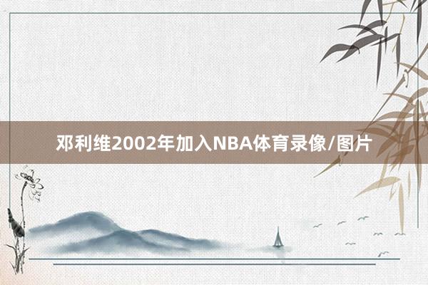 邓利维2002年加入NBA体育录像/图片
