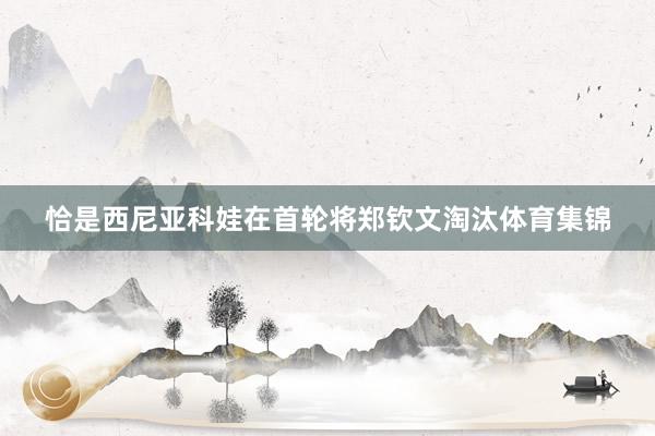 恰是西尼亚科娃在首轮将郑钦文淘汰体育集锦