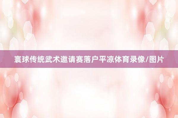 寰球传统武术邀请赛落户平凉体育录像/图片