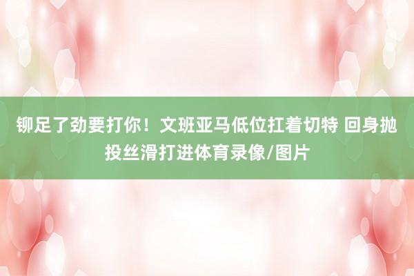 铆足了劲要打你！文班亚马低位扛着切特 回身抛投丝滑打进体育录像/图片