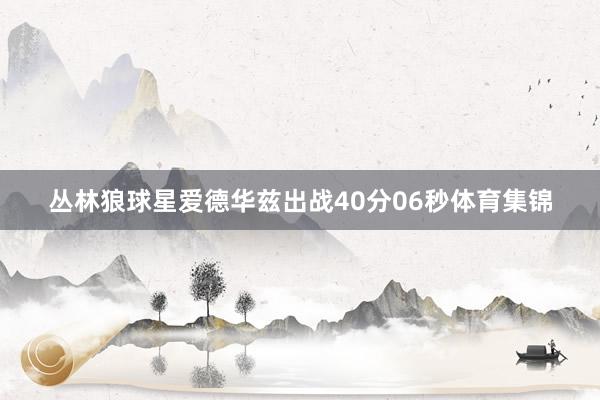 丛林狼球星爱德华兹出战40分06秒体育集锦