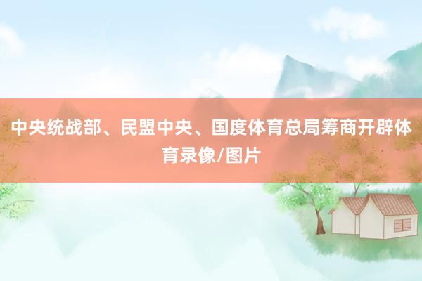 中央统战部、民盟中央、国度体育总局筹商开辟体育录像/图片