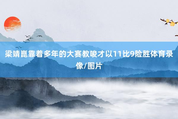梁靖崑靠着多年的大赛教唆才以11比9险胜体育录像/图片