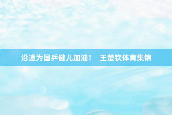 沿途为国乒健儿加油！  王楚钦体育集锦