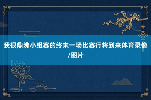 我很鼎沸小组赛的终末一场比赛行将到来体育录像/图片